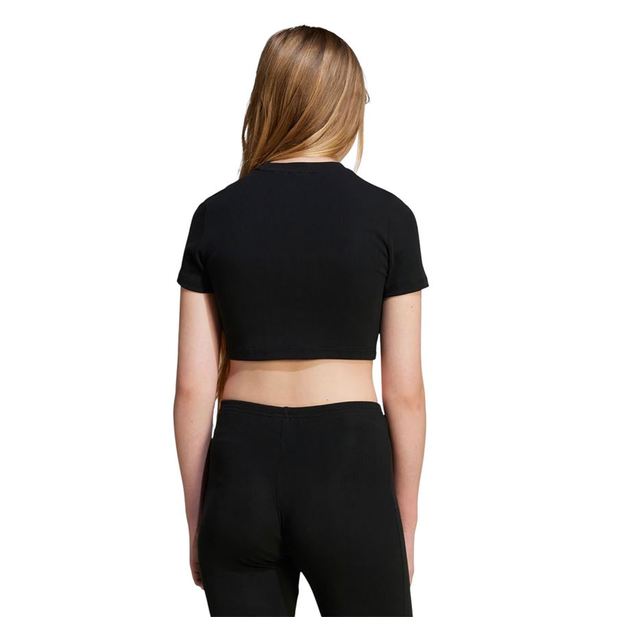 Rib Crop Tee t-shirt da bambina Adidas | JC8439X